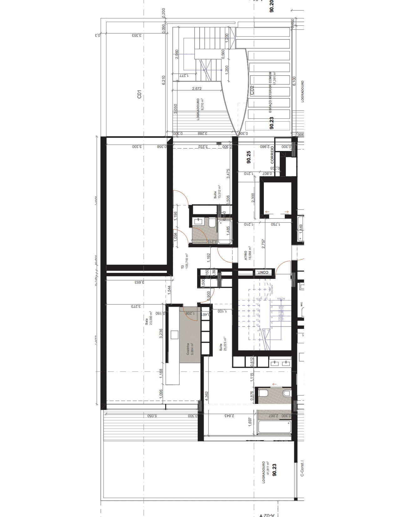 2-Zimmer-Wohnung im Zentrum von Rio Tinto in der Nähe der U-Bahn.