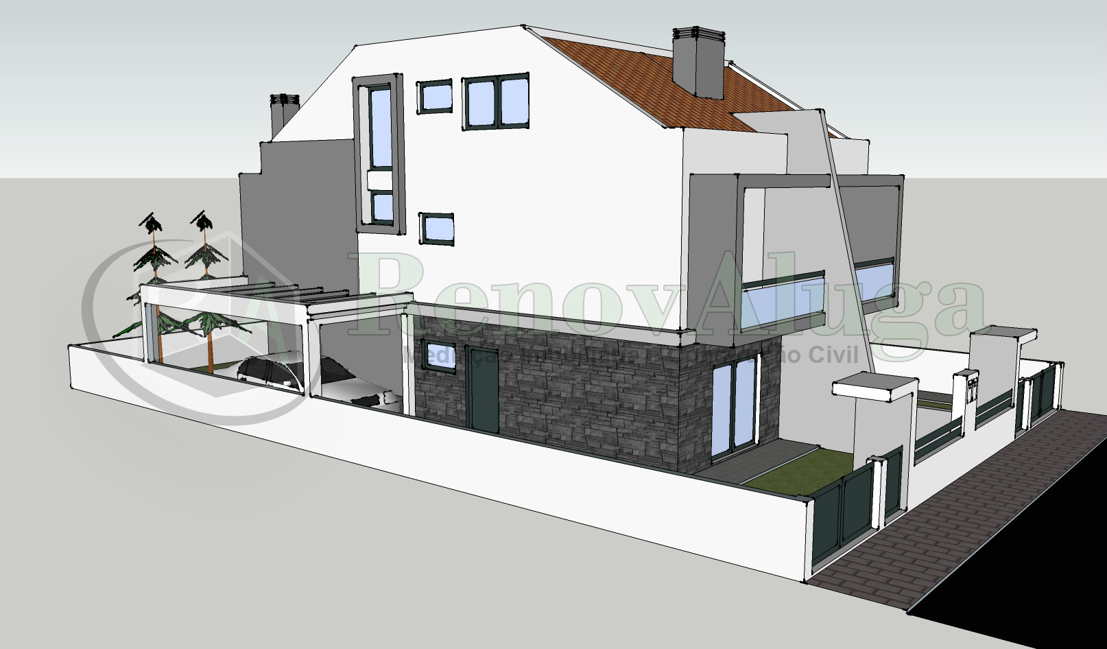 Façade Latérale droite