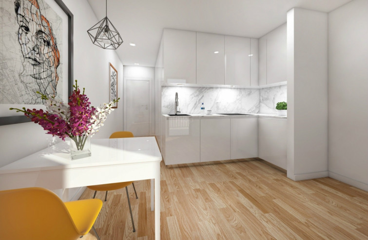 T1 kitchnette com varanda/terraço proximo do metro