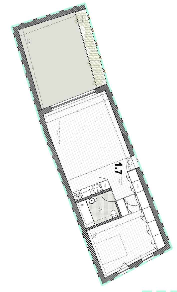 Apartamento T1 Beira-Mar c/ garagem