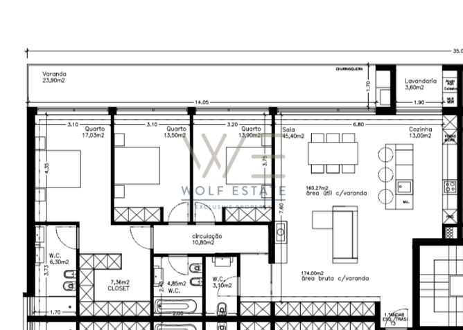 Apartamiento 3 habitaciones