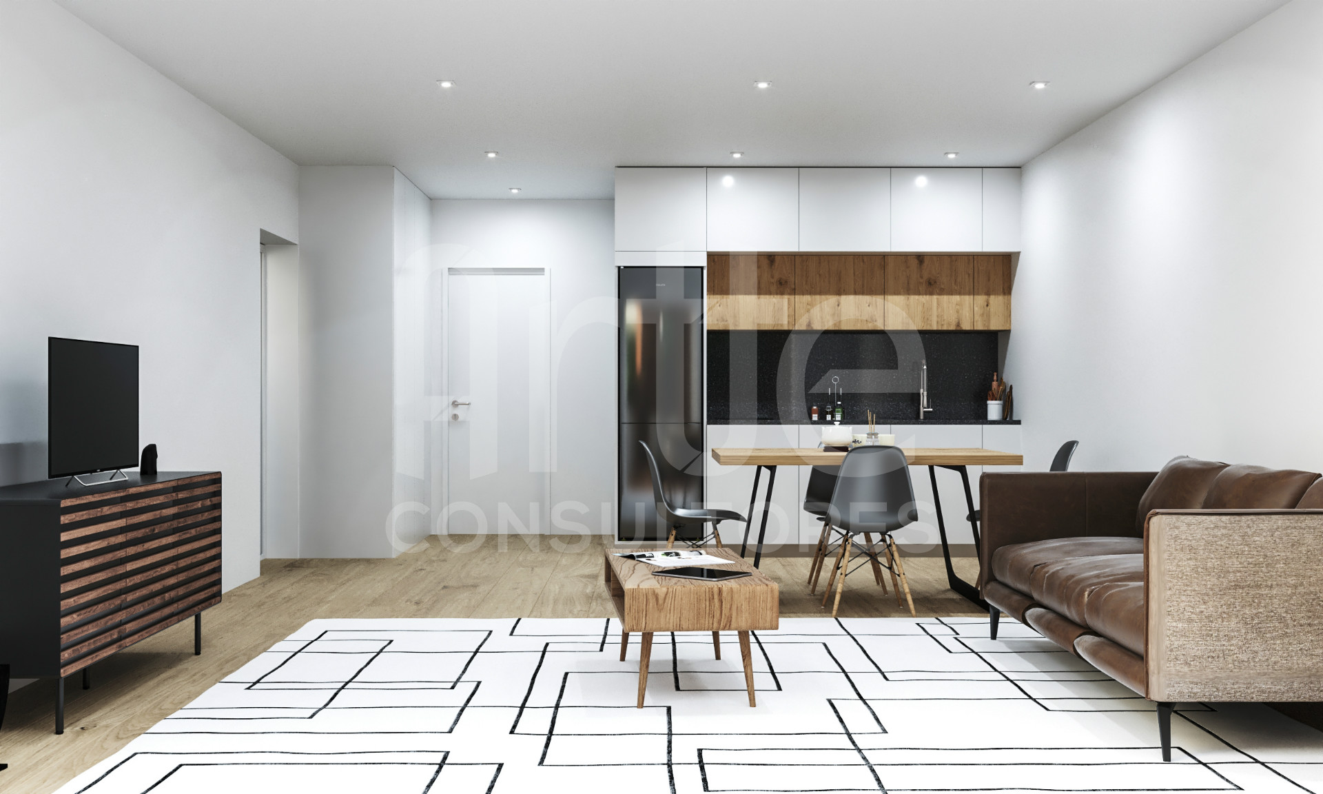 Apartamento T1 Beira-Mar c/ garagem