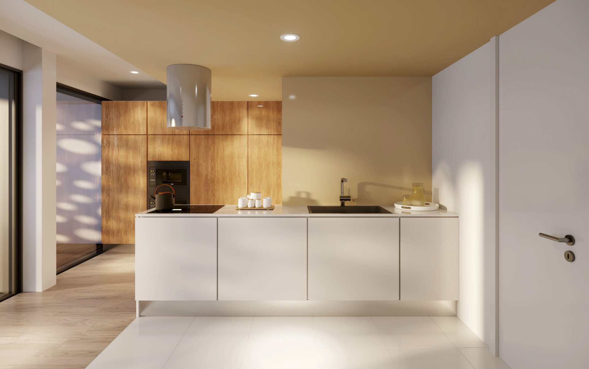 Ausgestattete Küche