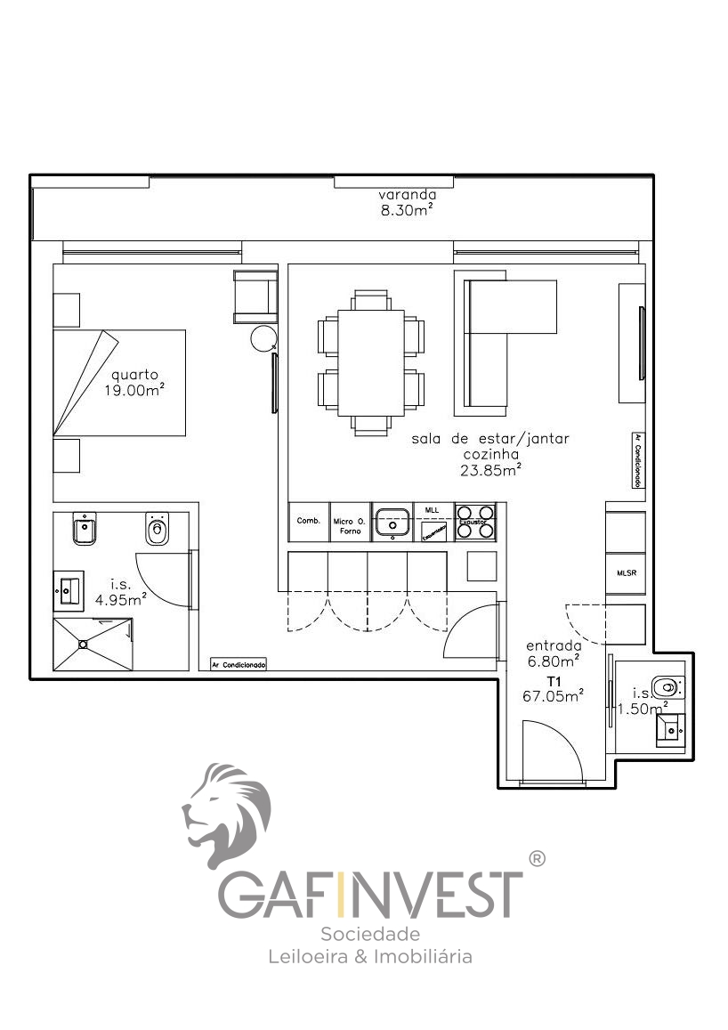 Apartement 1 kamerwoning