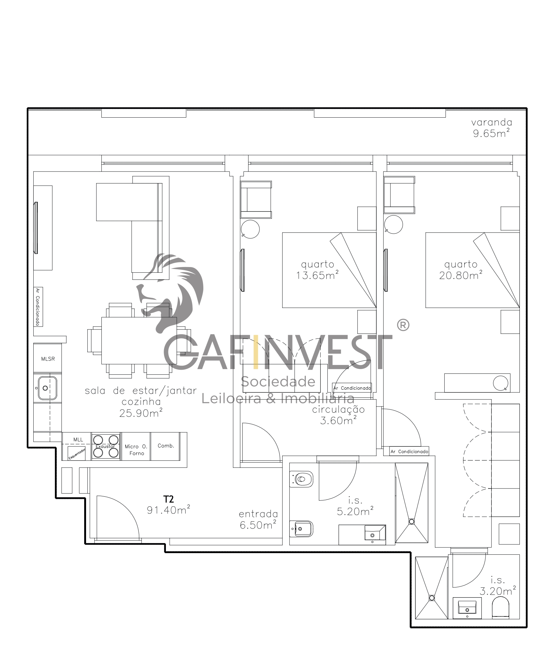 Apartamento T2 Novo em Aveiro