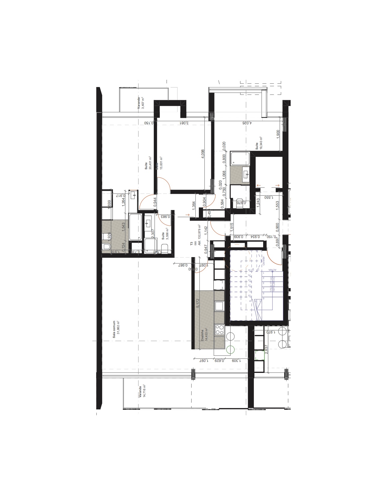 3-Zimmer-Wohnung in der Nähe der U-Bahn und nur 10 Minuten vom Zentrum von Porto entfernt.