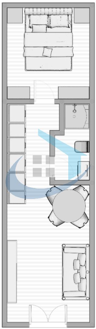Wohnung 0+1/2 Schlafzimmer