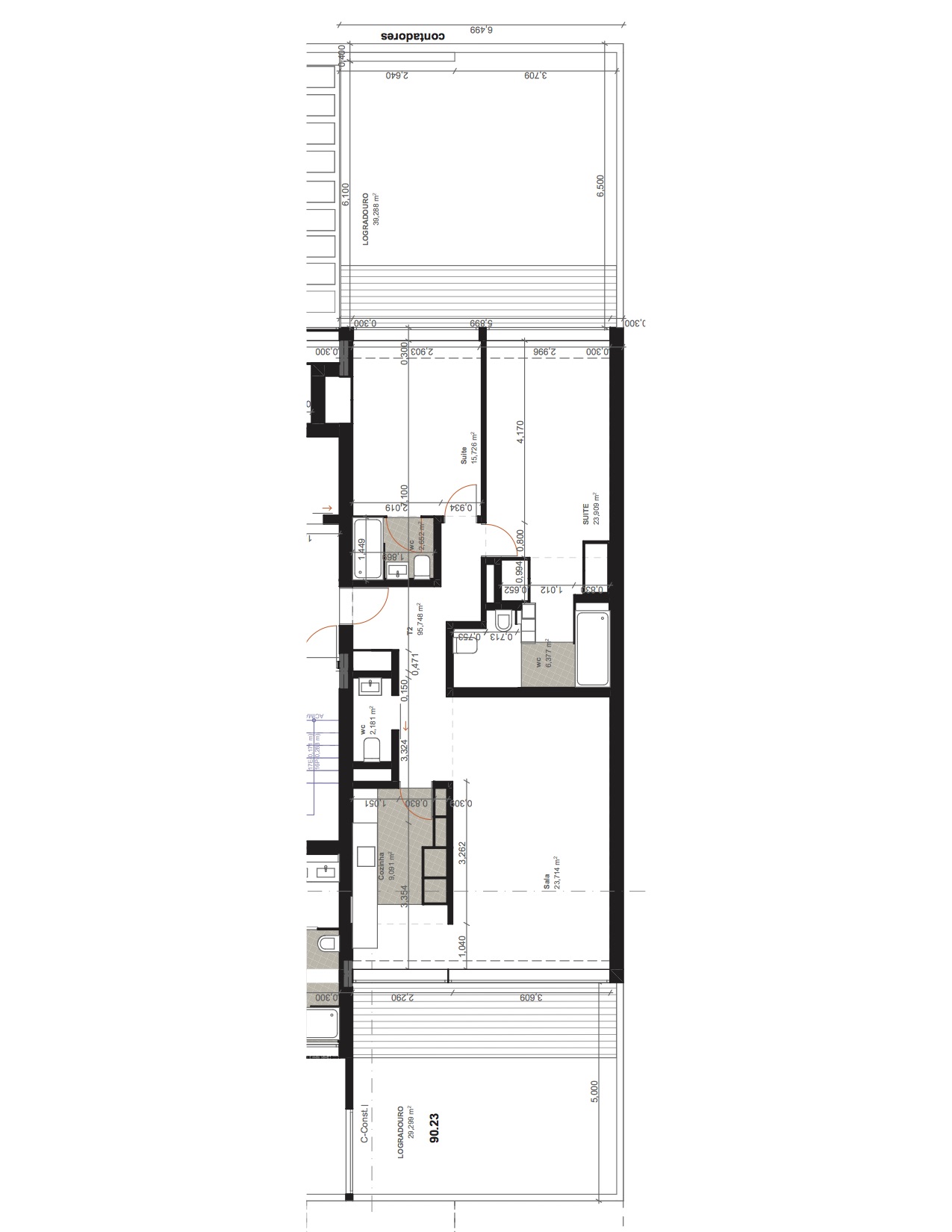 2-Zimmer-Wohnung im Zentrum von Rio Tinto in der Nähe der U-Bahn.