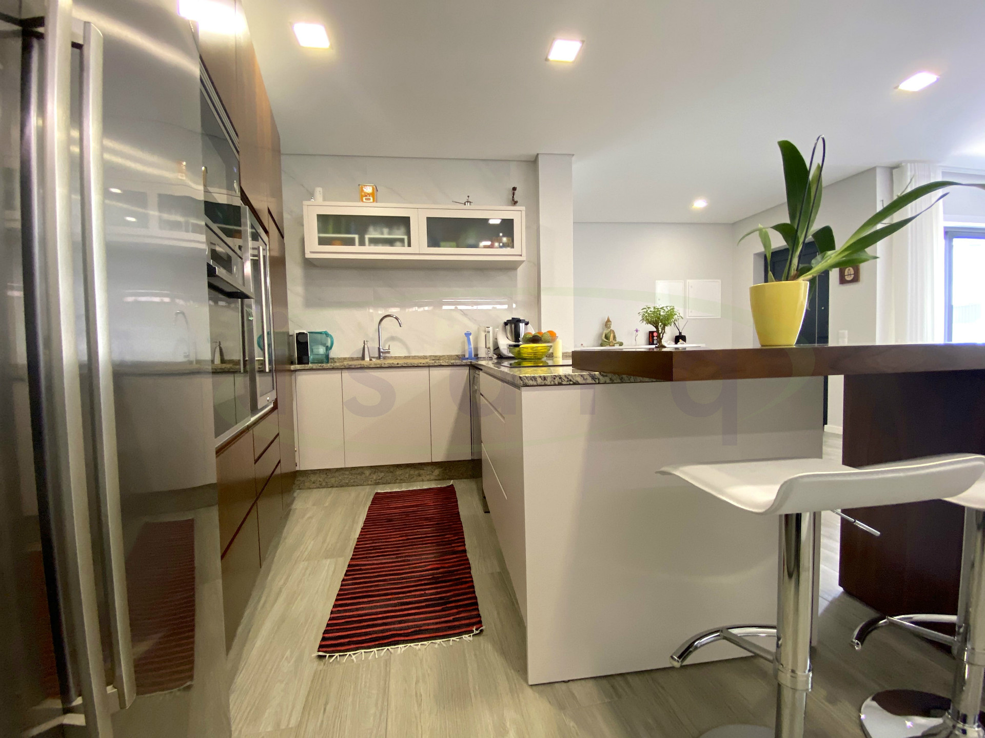 Ausgestattete Küche