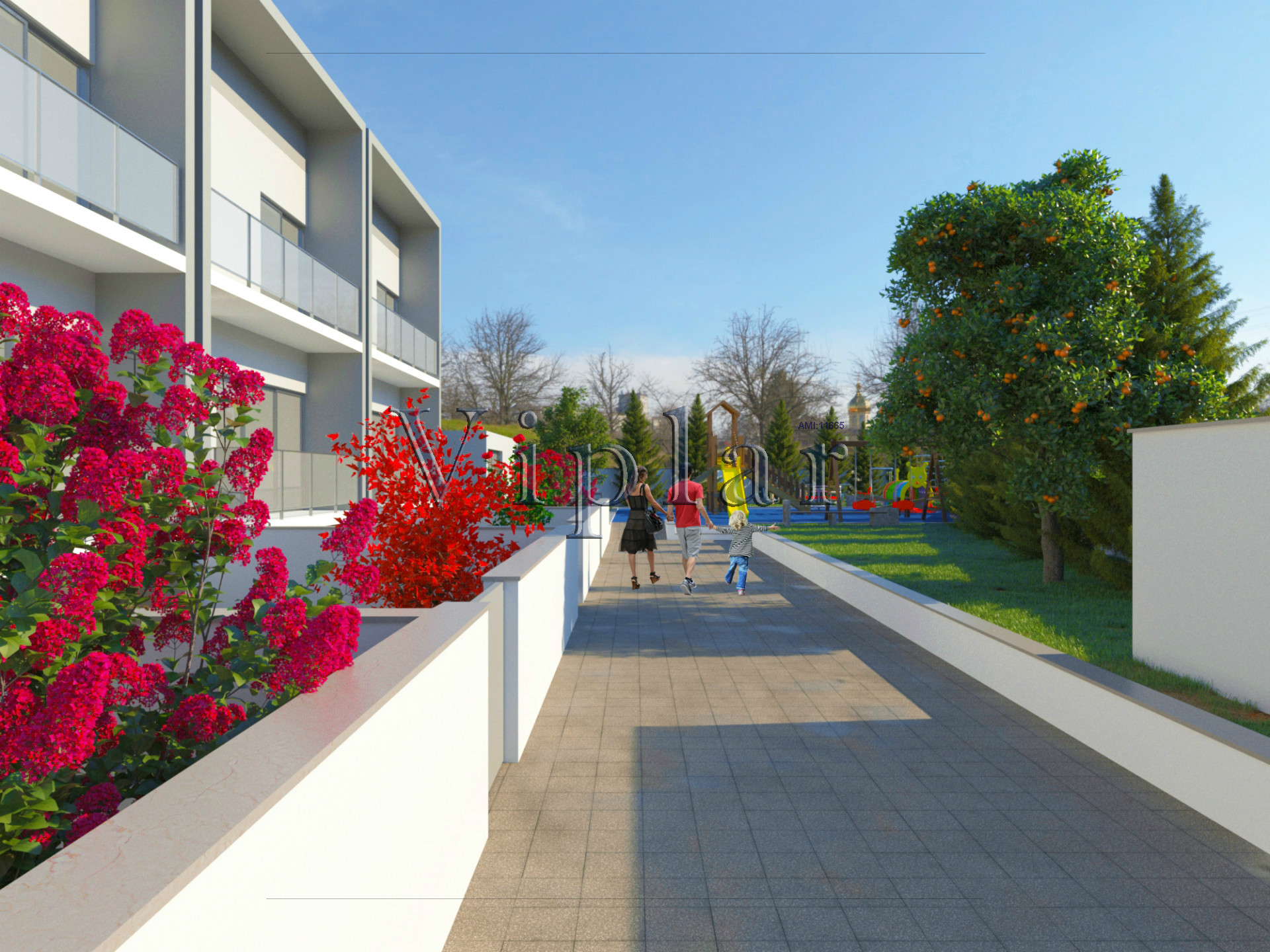 半独立式的房子 4个房间 +1