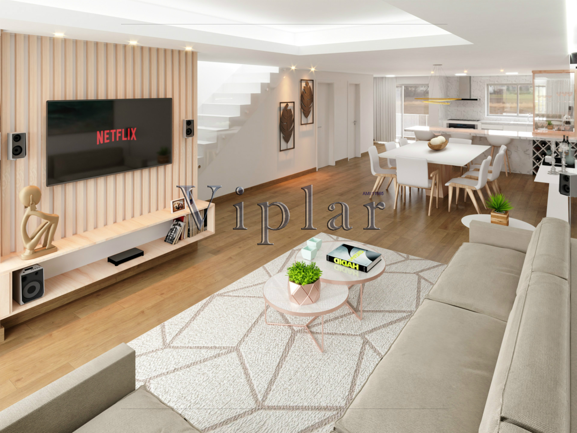 半独立式的房子 4个房间 +1