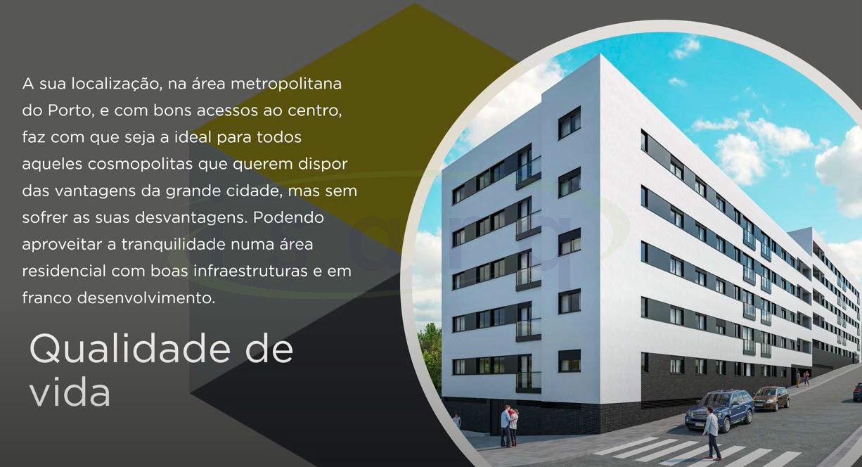Apartamento NUEVO de 3 habitaciones a 15 minutos del Campus Universitario de S João;