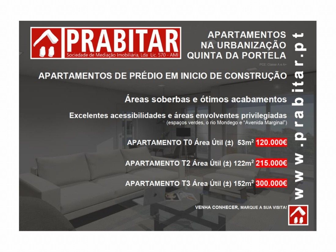 Apartamentos na Urbanização Quinta da Portela  (Início de Construção)