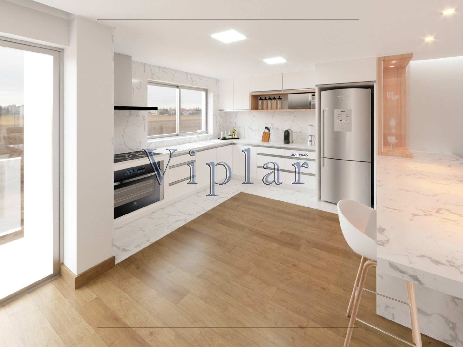 半独立式的房子 4个房间 +1