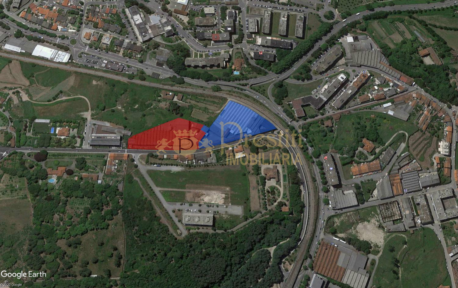 Strutture industriali nella città di Guimarães