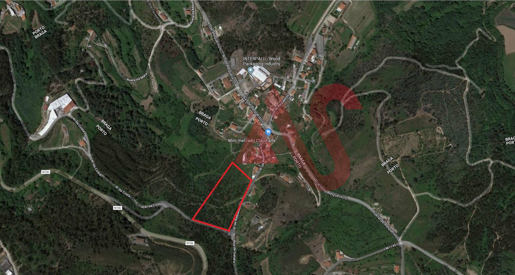 Terreno rústico com 9.700 m2 em Santa Eulália - Vizela