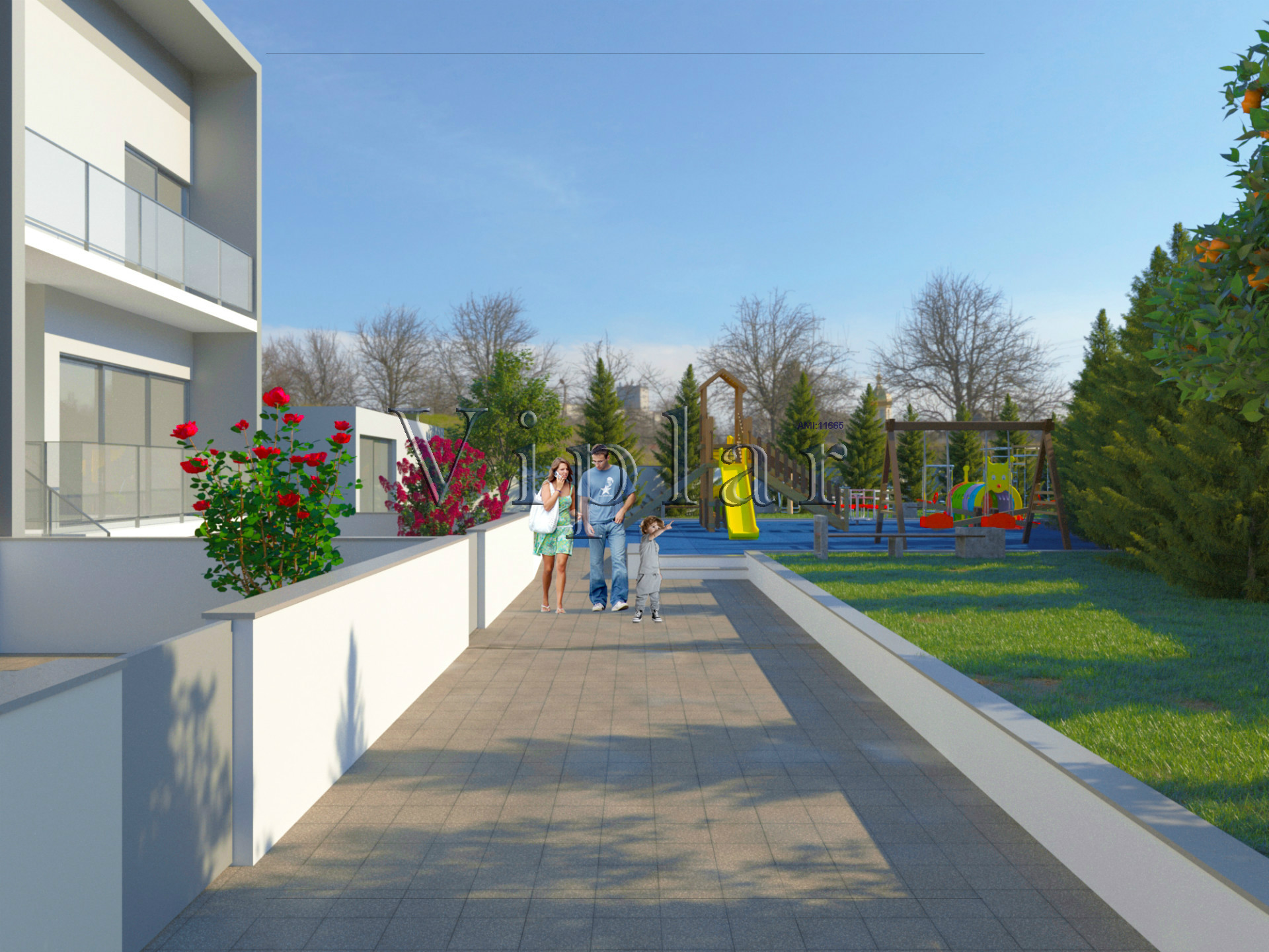 半独立式的房子 4个房间 +1