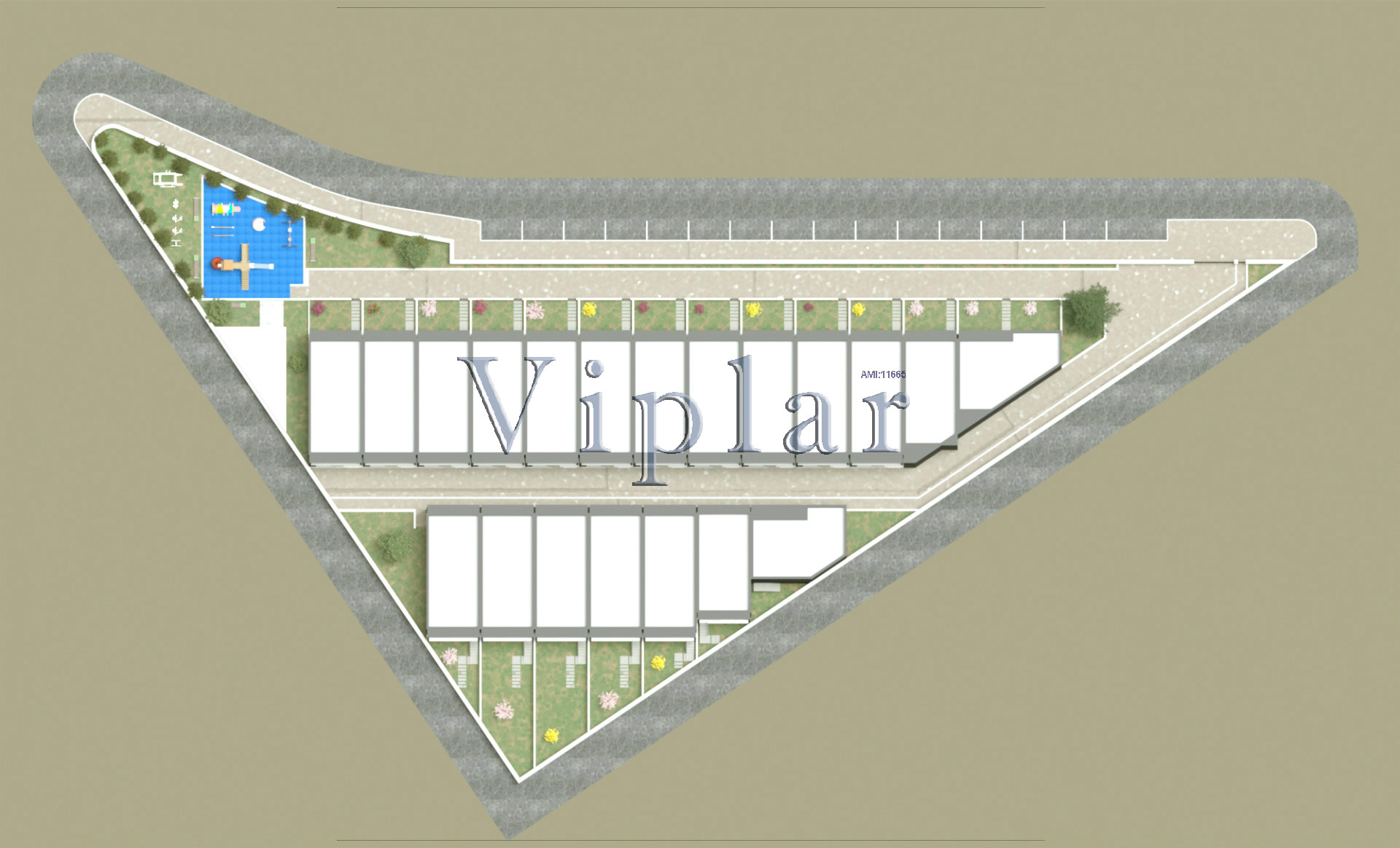 半独立式的房子 4个房间 +1