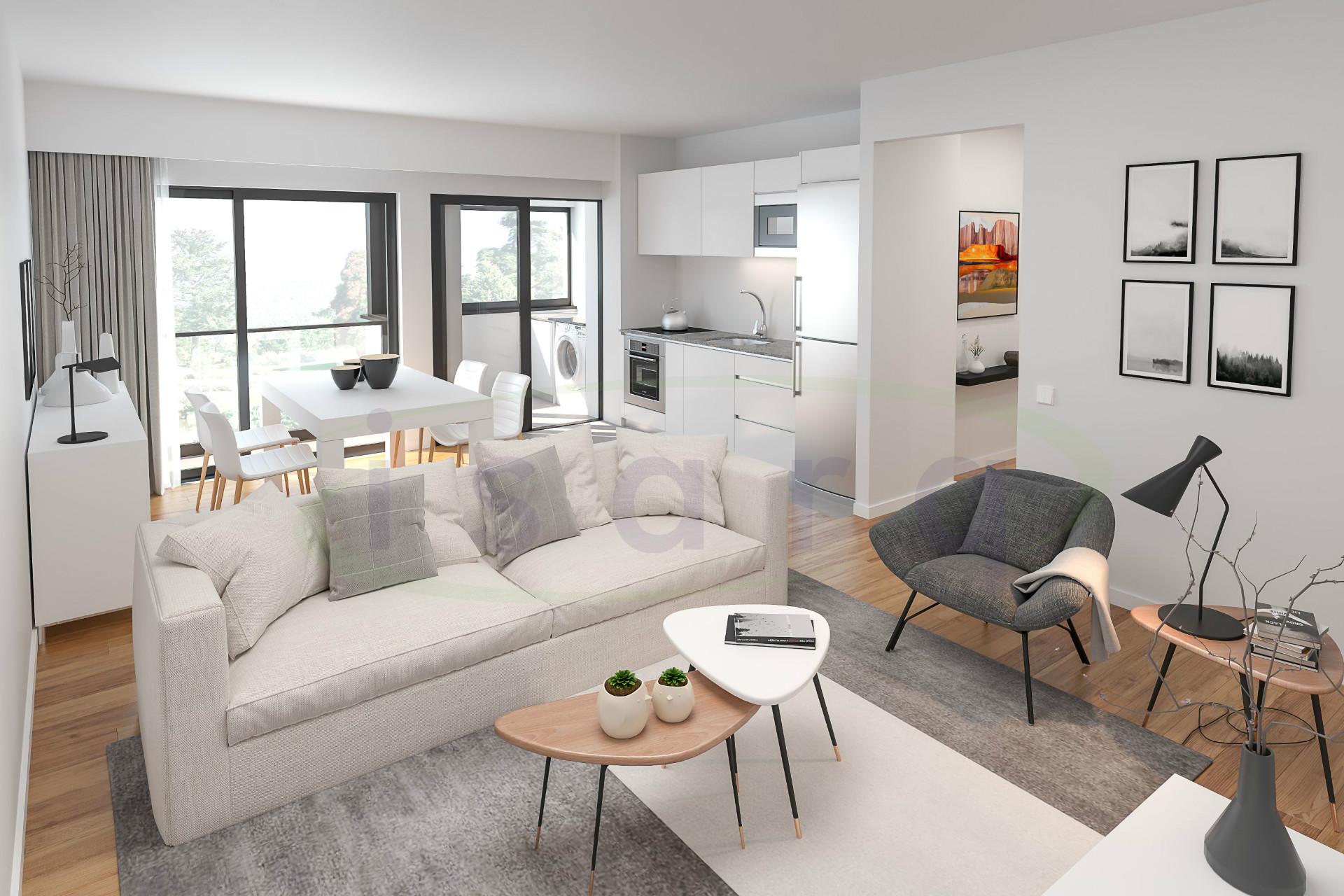 Apartamento T2 NUEVO a 15 minutos del Campus Universitario de S João;