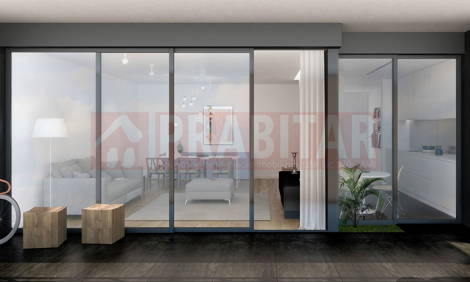 Apartamento T3 Novo com jardim privativo 