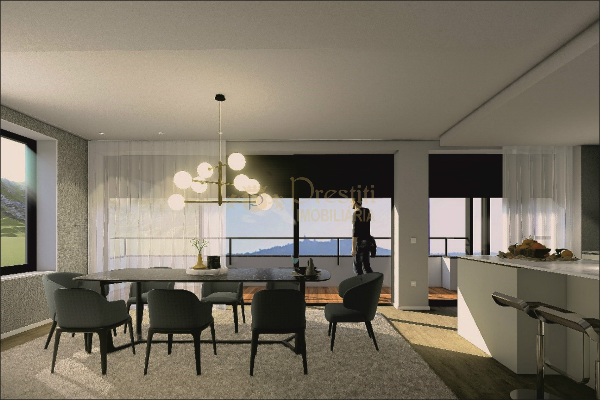 3-комнатная квартира с террасой Varandas da Penha  Guimarães