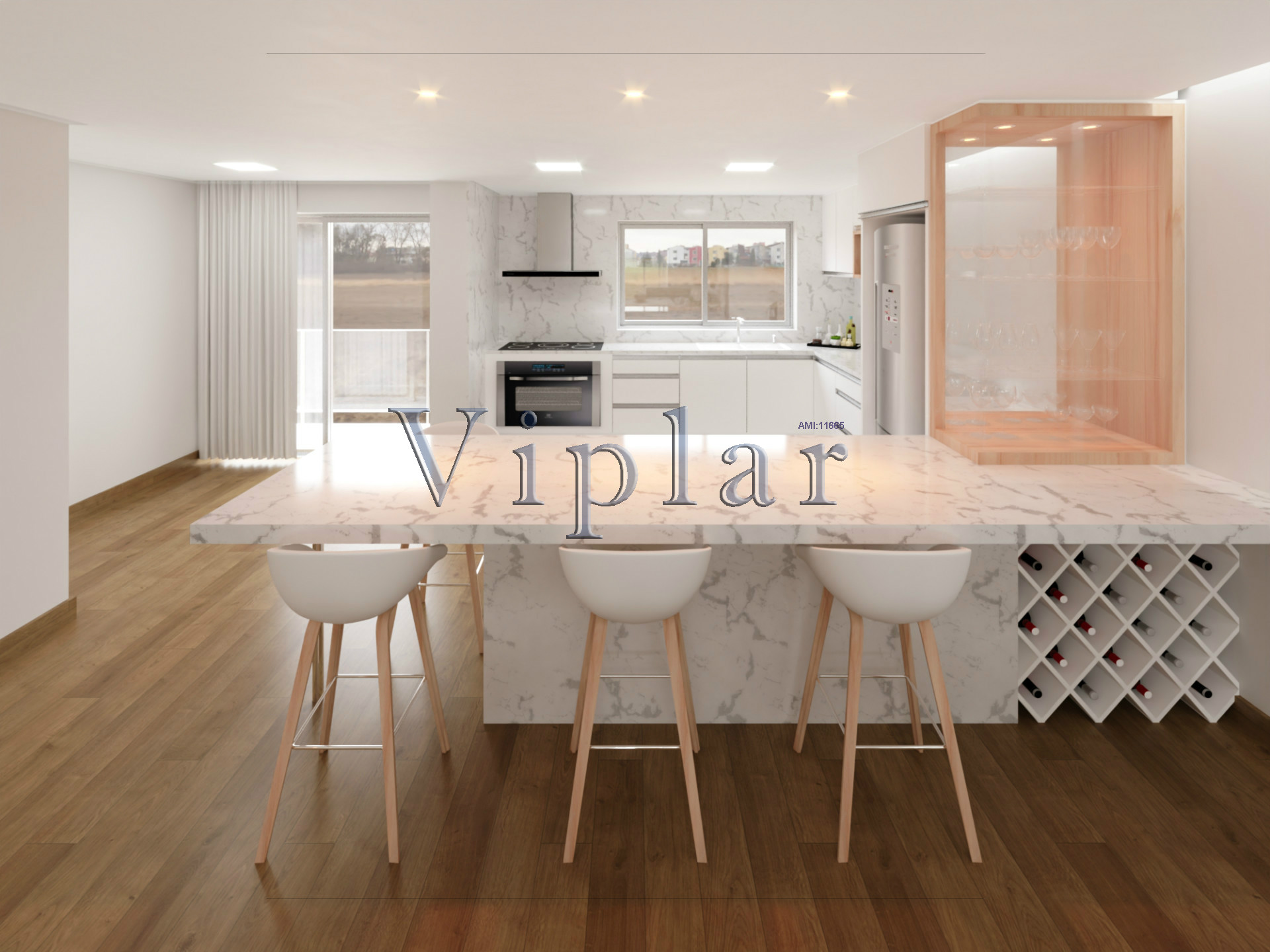 半独立式的房子 4个房间 +1